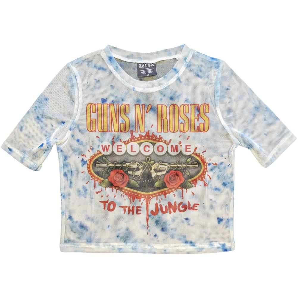 Guns N' Roses Ladies Welcome to The Jungle LV Crop Top