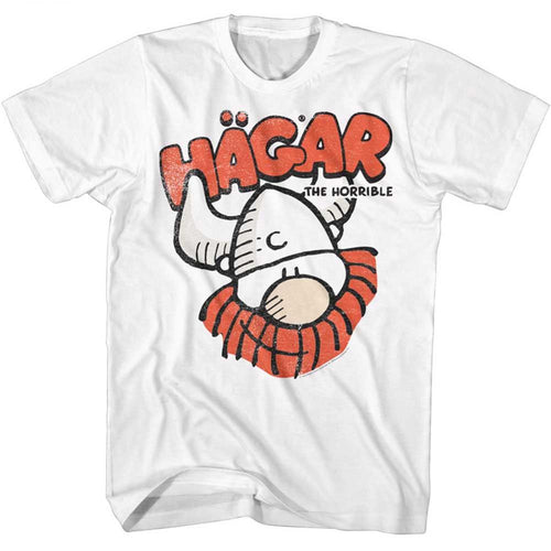 Hagar The Horrible Special Order Hagar Hagars Face Adult Short-Sleeve T-Shirt
