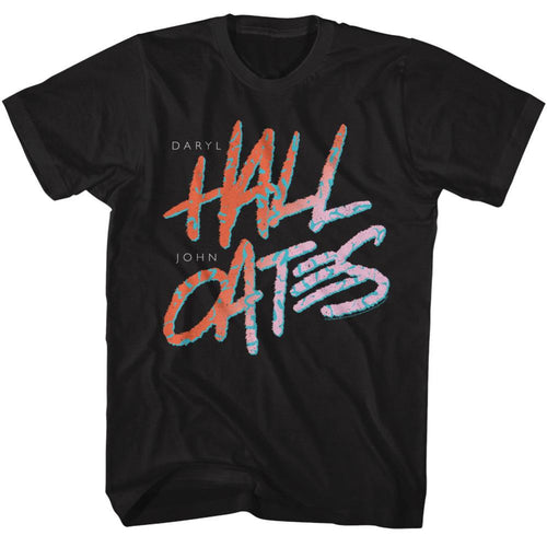 Hall And Oates 80S Text Adult Short-Sleeve T-Shirt