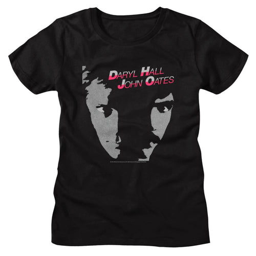 Hall And Oates Faces Ladies Short-Sleeve T-Shirt
