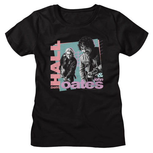 Hall And Oates Rockin Out 80S Shapes Ladies Short-Sleeve T-Shirt