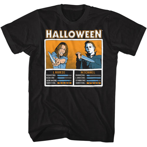 Halloween Special Order Laurie VS Michael Face Off Adult Short-Sleeve T-Shirt