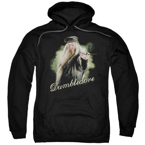 Harry Potter Dumbledore Wand Men's Pull-Over 75 25 Poly Hoodie