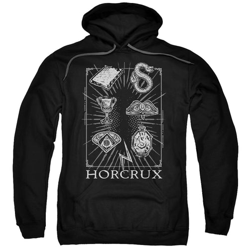 Harry Potter Horcrux Symbols Men's Pull-Over 75 25 Poly Hoodie