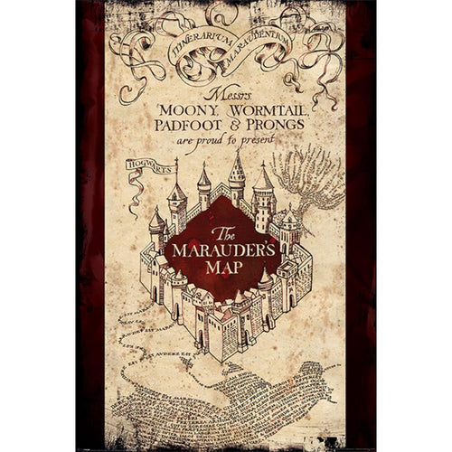 Harry Potter Marauders Map Poster - 24 In x 36 In