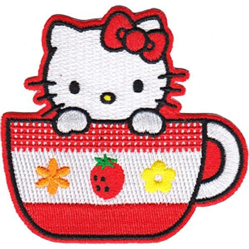 Hello Kitty Tea Cup Patch