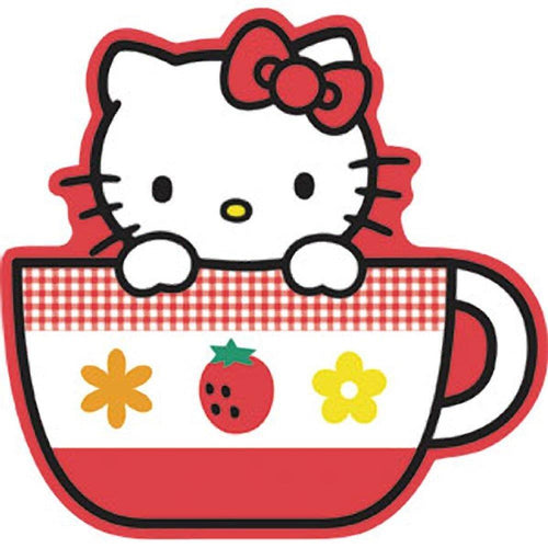 Hello Kitty Tea Cup Sticker