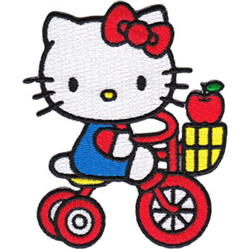 Hello Kitty Tricycle Apple Patch