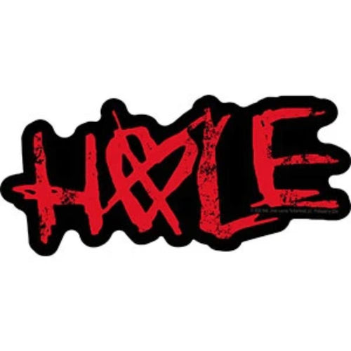 Hole Red Logo Sticker