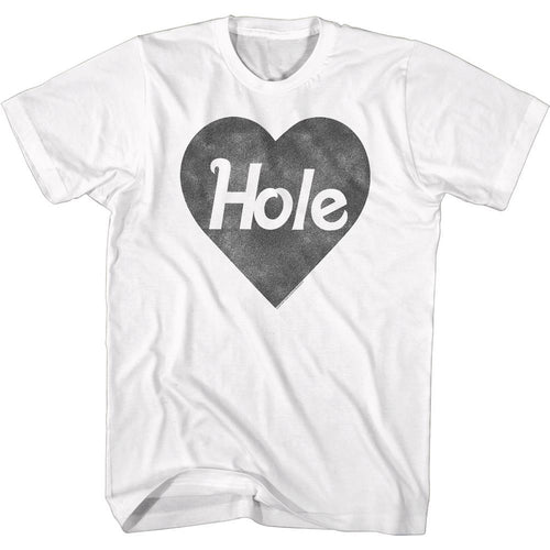 Hole Special Order Blk Heart Logo Adult Short-Sleeve T-Shirt