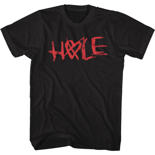 Hole Special Order Crossed Heart Logo Adult Short-Sleeve T-Shirt