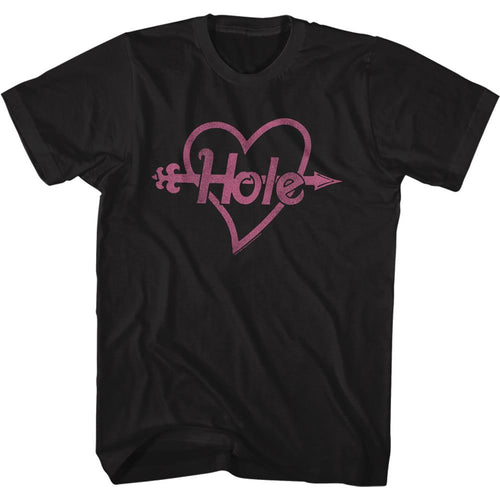 Hole Special Order Pink Heart And Arrow Adult Short-Sleeve T-Shirt
