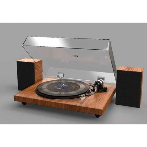 ILive LTTB751DW Bluetooth Turntable Wood w/Speakers Brown