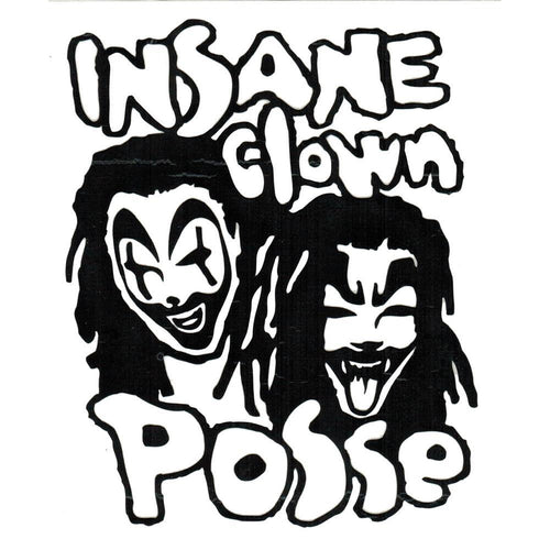 Insane Clown Posse Band Logo Rub-On Sticker BLACK