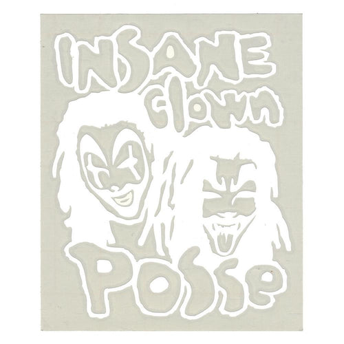 Insane Clown Posse Band Logo Rub-On Sticker WHITE