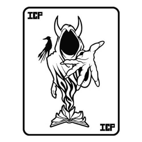 Insane Clown Posse Black Ghost Card Rub-On Sticker