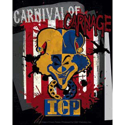 Insane Clown Posse Carnival of Carnage Stripes Sticker