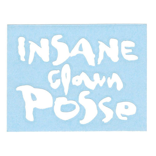 Insane Clown Posse Logo Rub-On Sticker WHITE