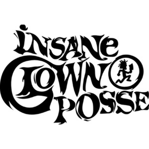 Insane Clown Posse Logo Rub-on Sticker - Black