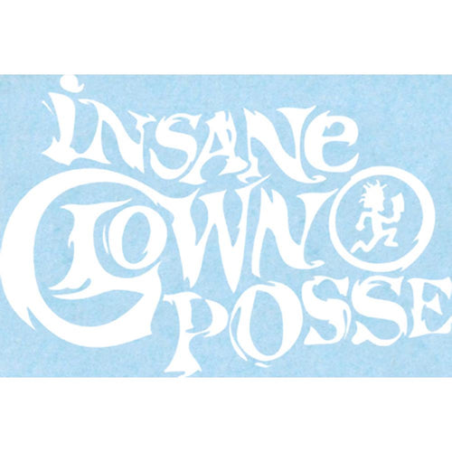 Insane Clown Posse Logo Rub-on Sticker - White
