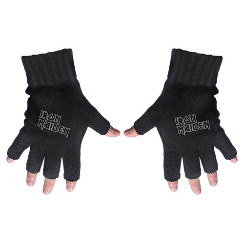 Iron Maiden Logo Unisex Fingerless Gloves