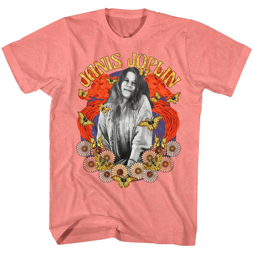 Janis Joplin Special Order Collage Adult S/S T-Shirt