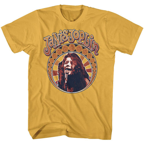 Janis Joplin Nouveau Circle Adult Short-Sleeve T-Shirt