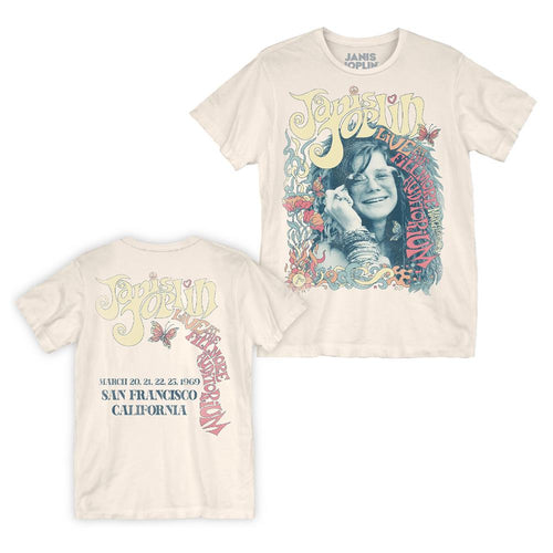 Janis Joplin Fillmore Auditorium Cream Double Sided Print