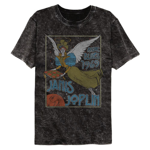 Janis Joplin Nouveau Angel Adult Short-Sleeve Mineral Wash T-Shirt