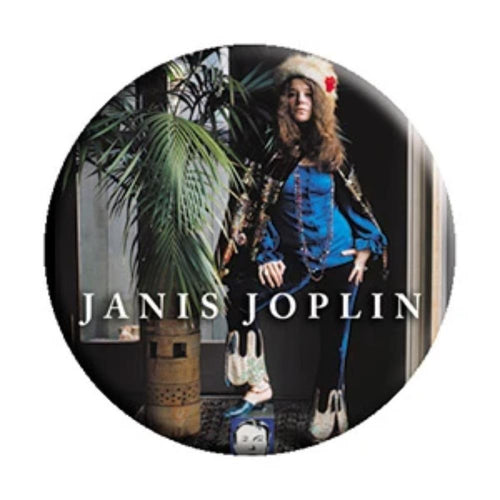 Janis Joplin Palm 1.25 Inch Button