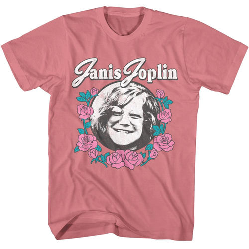 Janis Joplin Roses Adult Short-Sleeve T-Shirt