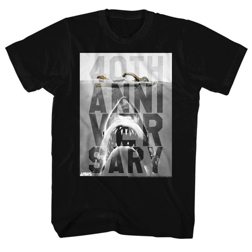 Jaws Special Order 40Th Adult S/S Tshirt