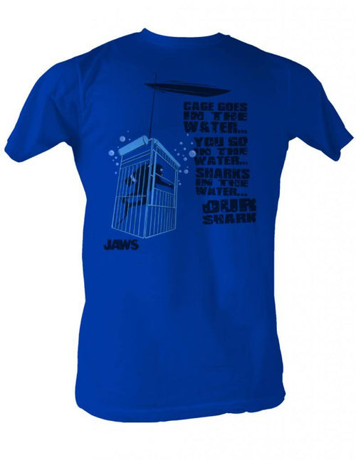 Jaws Special Order Cage In The Water Adult S/S Tshirt