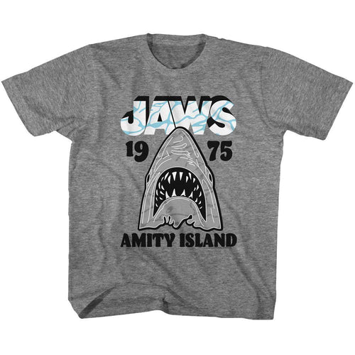 Jaws Special Order Gray White T-Shirt