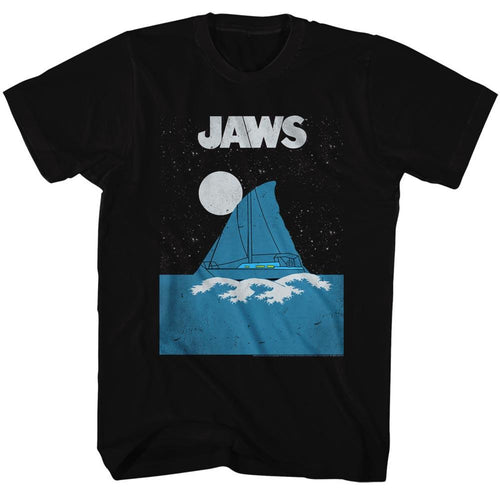 Jaws Special Order Jaws Boat Fin Adult S/S Tshirt