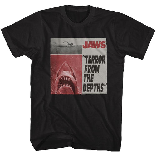 Jaws Special Order Newspaper Adult S/S T-Shirt