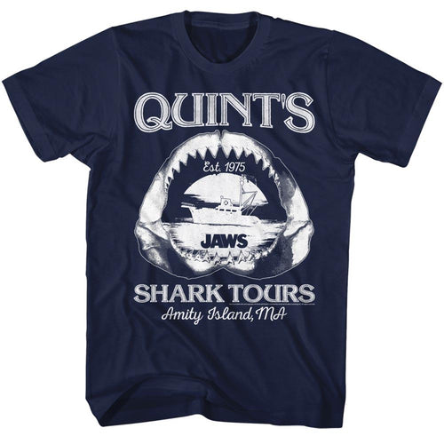Jaws Special Order Shark Tours Adult S/S Tshirt