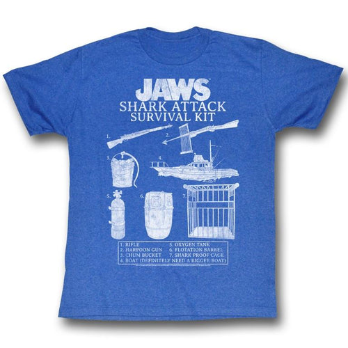 Jaws Special Order Survival Kit 2 Adult S/S Tshirt
