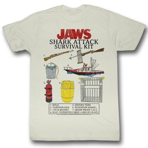 Jaws Special Order Survival Kit Adult S/S Tshirt