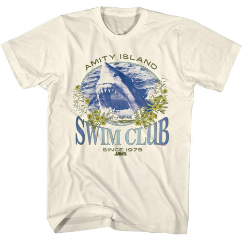 Jaws Swim Club Since 1975 Adult Short-Sleeve T-Shirt
