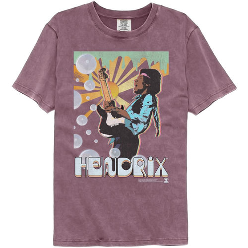 Jimi Hendrix Bubbles Adult Short-Sleeve Comfort Color T-Shirt