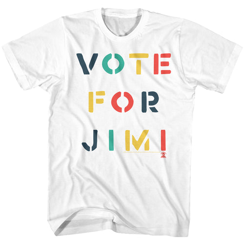 Jimi Hendrix Vote Adult Short-Sleeve T-Shirt