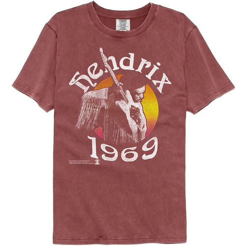 Jimi Hendrix Hendrix 69 Adult Short-Sleeve Comfort Color T-Shirt
