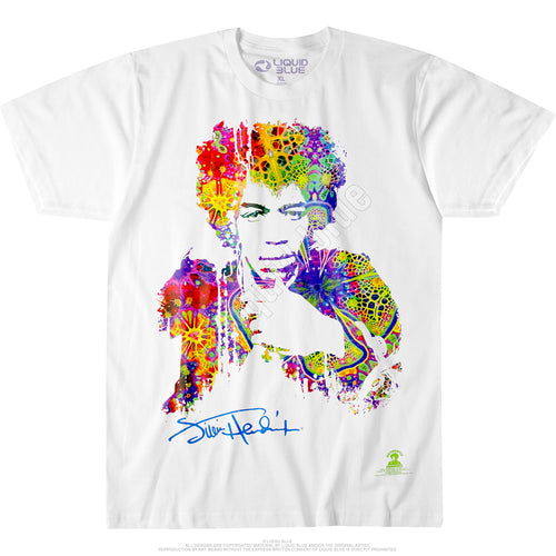 Jimi Hendrix Riding With The Wind Ring Spun Short-Sleeve T-Shirt
