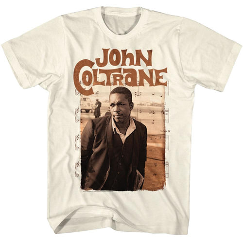 John Coltrane Special Order Sepia And Notes Adult Short-Sleeve T-Shirt