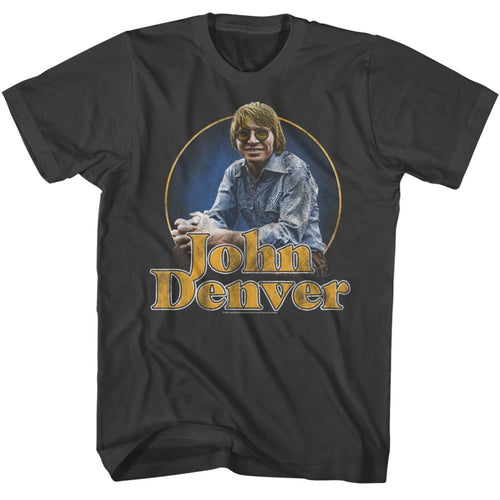 John Denver Sitting Photo Adult Short-Sleeve T-Shirt