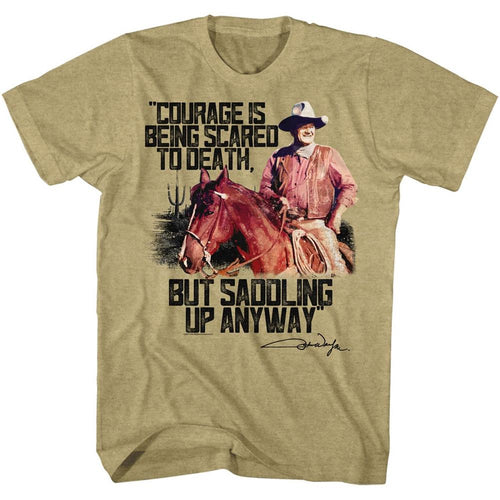 John Wayne Special Order Courage Adult S/S T-Shirt