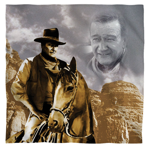 John Wayne Ride Em Cowboy Polyester Bandana