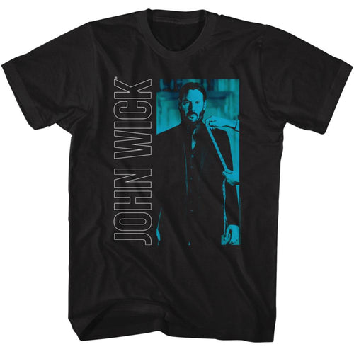 John Wick Vertical Text Rectangle 2 Adult Short-Sleeve T-Shirt