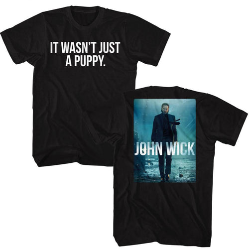 John Wick Wasnt Just A Puppy Front And Back Adult Short-Sleeve T-Shirt